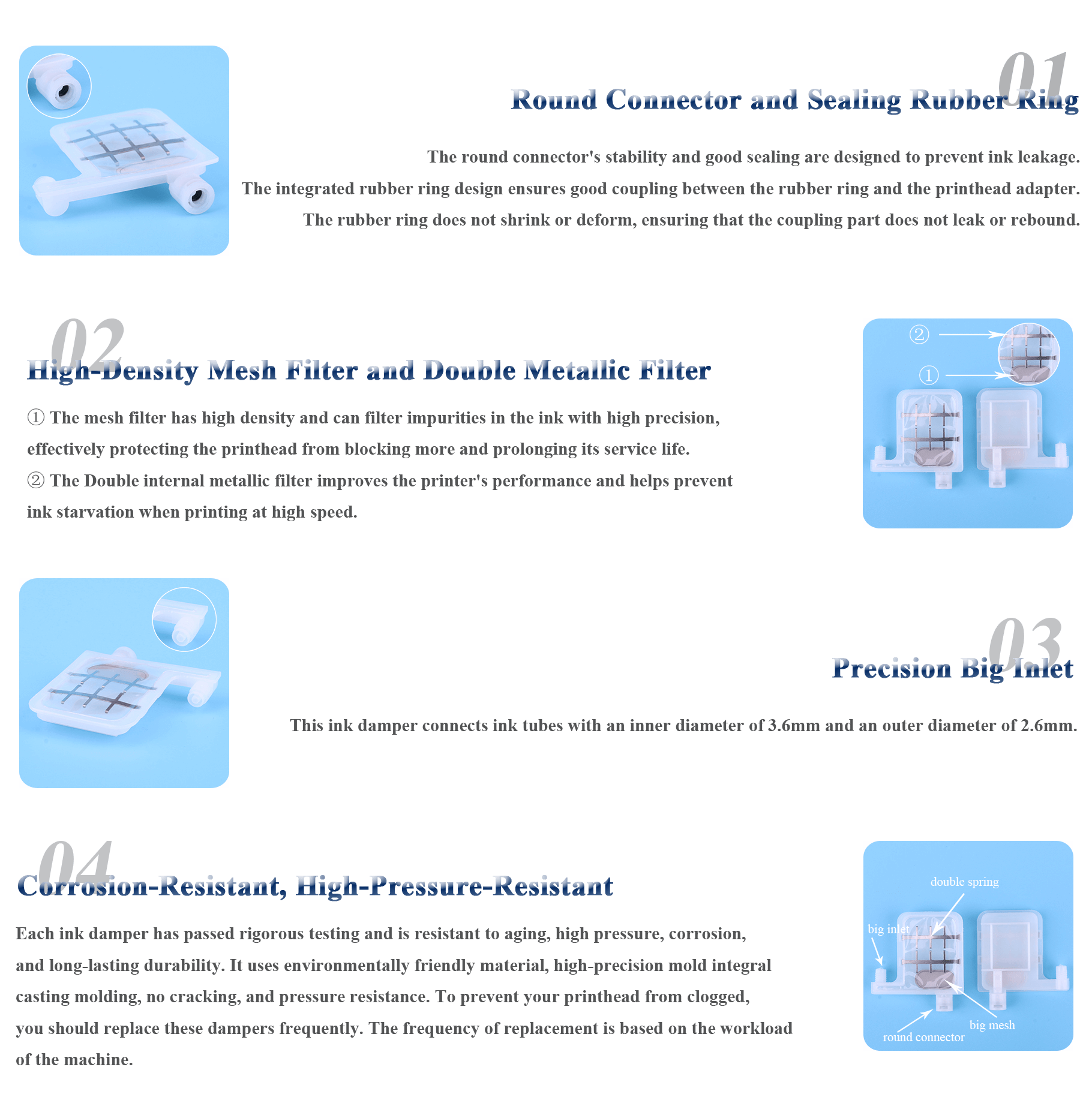 DX5 Big Ink Damper features