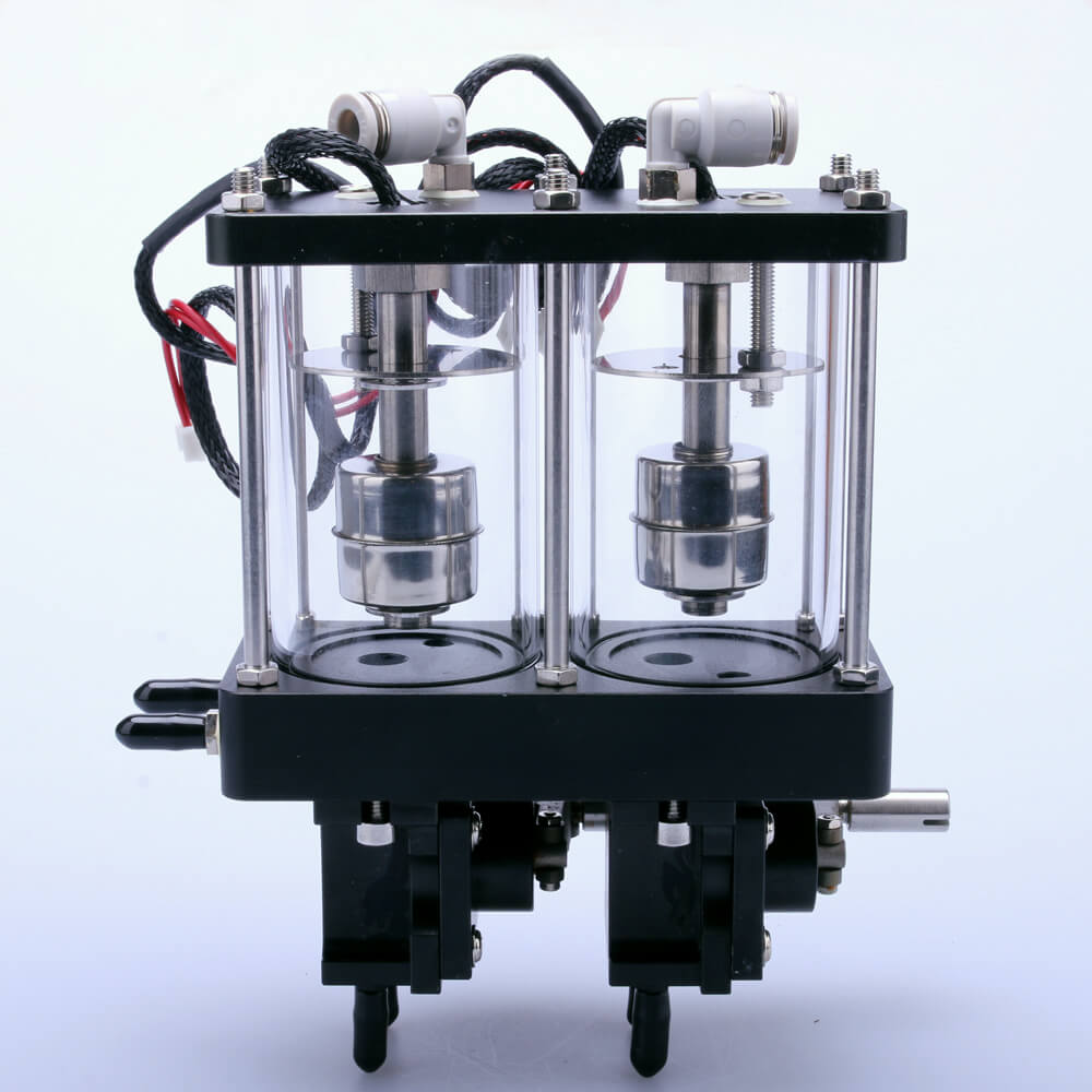 Glass Negative Pressure Circulation Cartridge with Two Valves