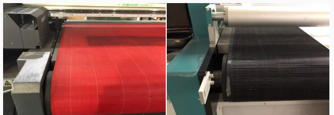 Mesh Belt Feeding—Hybrid for Roll Media & Flat Substrates