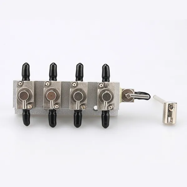 Stainless steel 4-way 6-way 8-way multi-port valve assembly CIJ coding