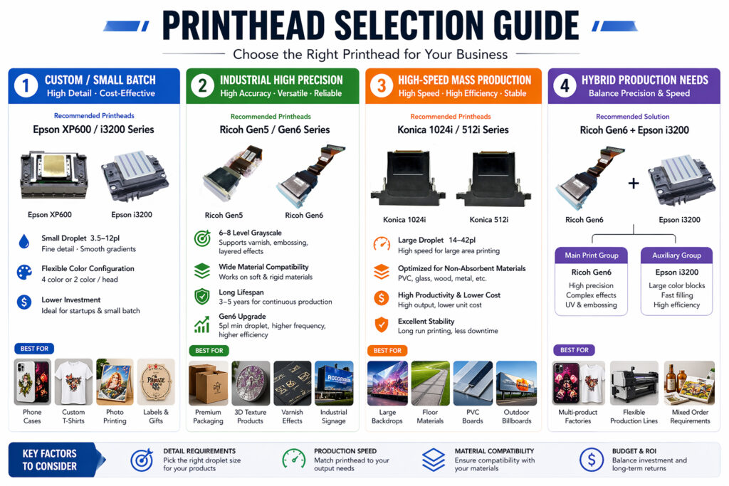 UV printhead selection guide