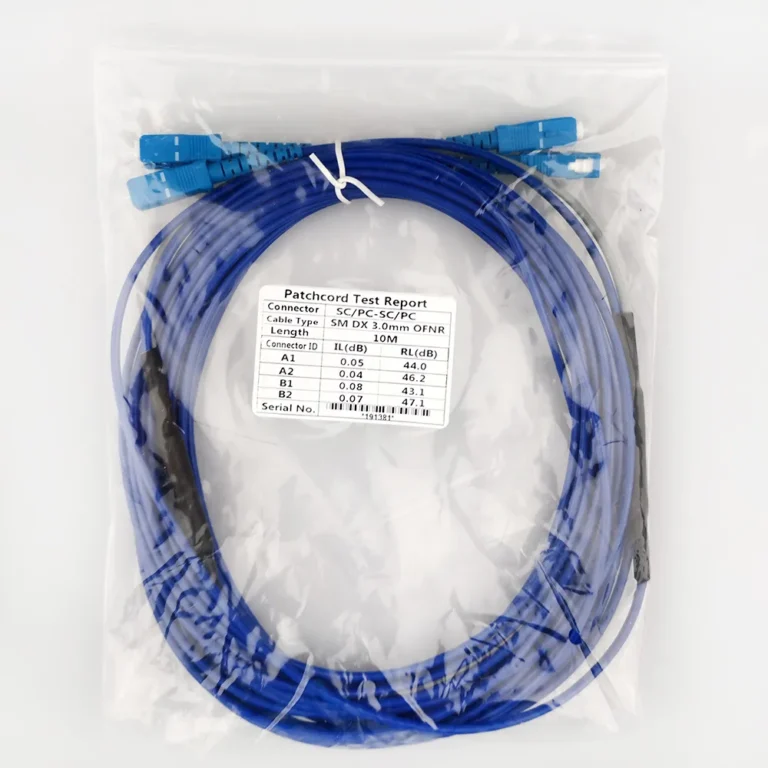 Armored Fiber Patch Cable for Inkjet Printers