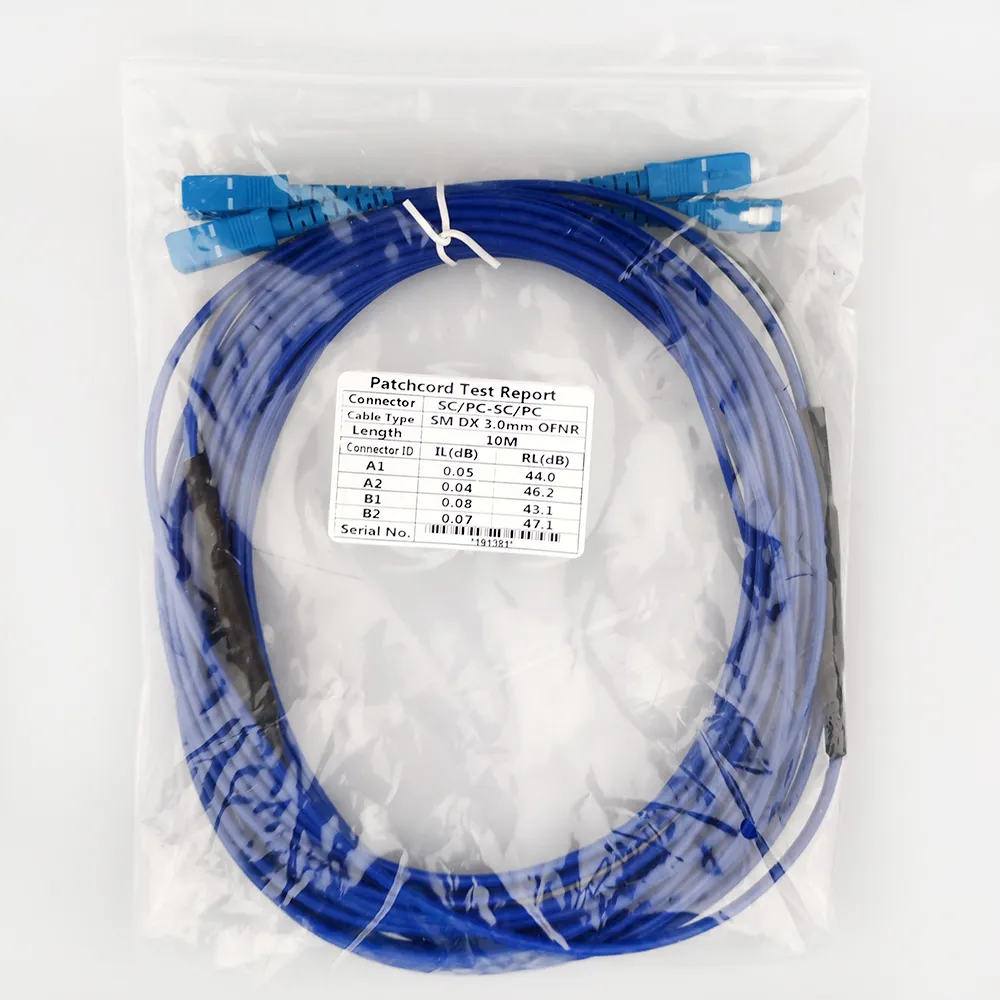 Printer Armored Fiber Patch Cable Single Mode Optical Fiber Cable