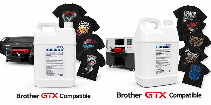 DTG pretreament solution application for dark fabric