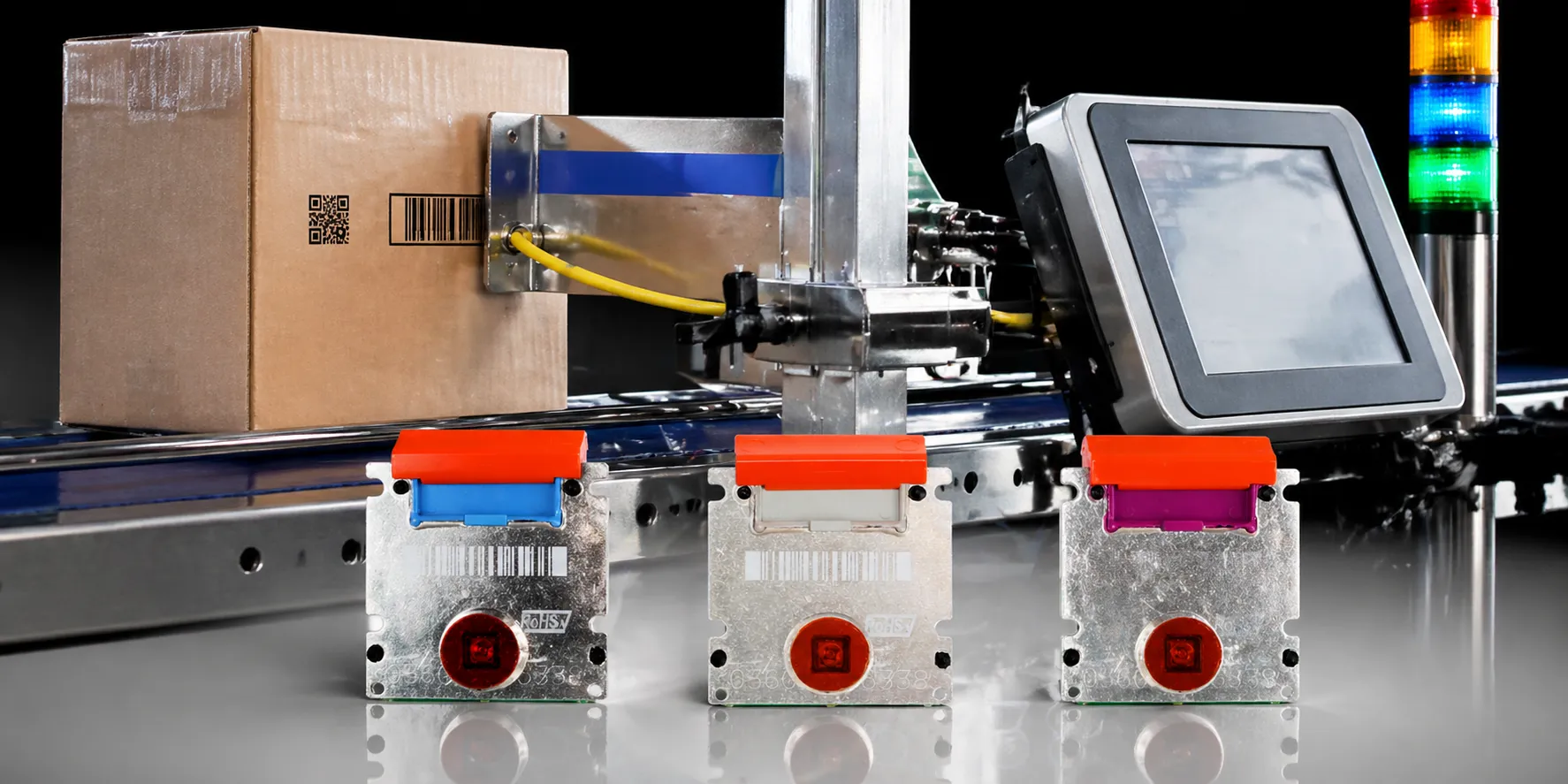DOD Xaar 128 print heads category carton coding marking
